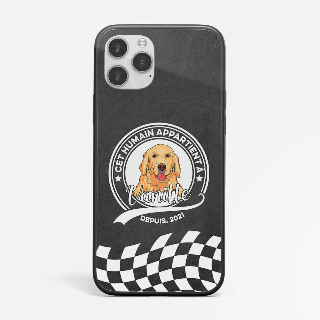 Coque De Téléphone Cet Humain Appartient À Chien Personnalisée