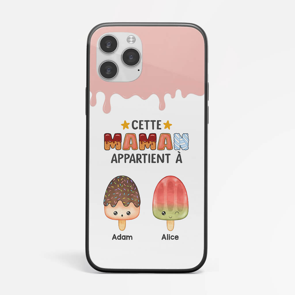 Coque De Téléphone Cette Maman Appartient À Glaces Personnalisée