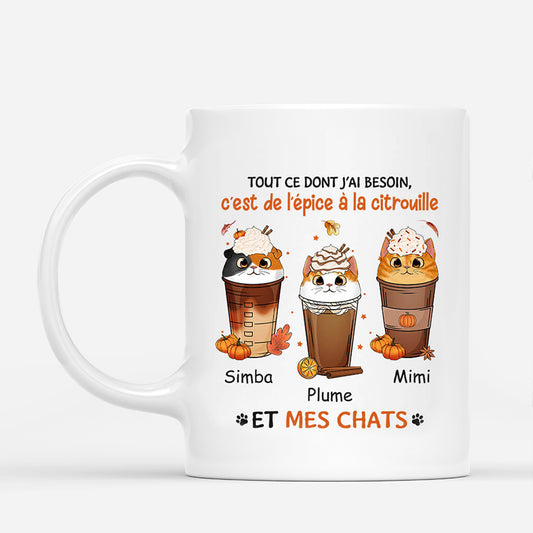 1208MFR1 Cadeau Personnalise Mug Besoin Epice Citroulle Chat Amoureux des animaux_359915bf 40f2 4051 83a0 d4eca95ee42e
