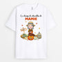 1224AFR1 Cadeau Personnalise T shirt Champ Citrouilles Mamie Automne Maman