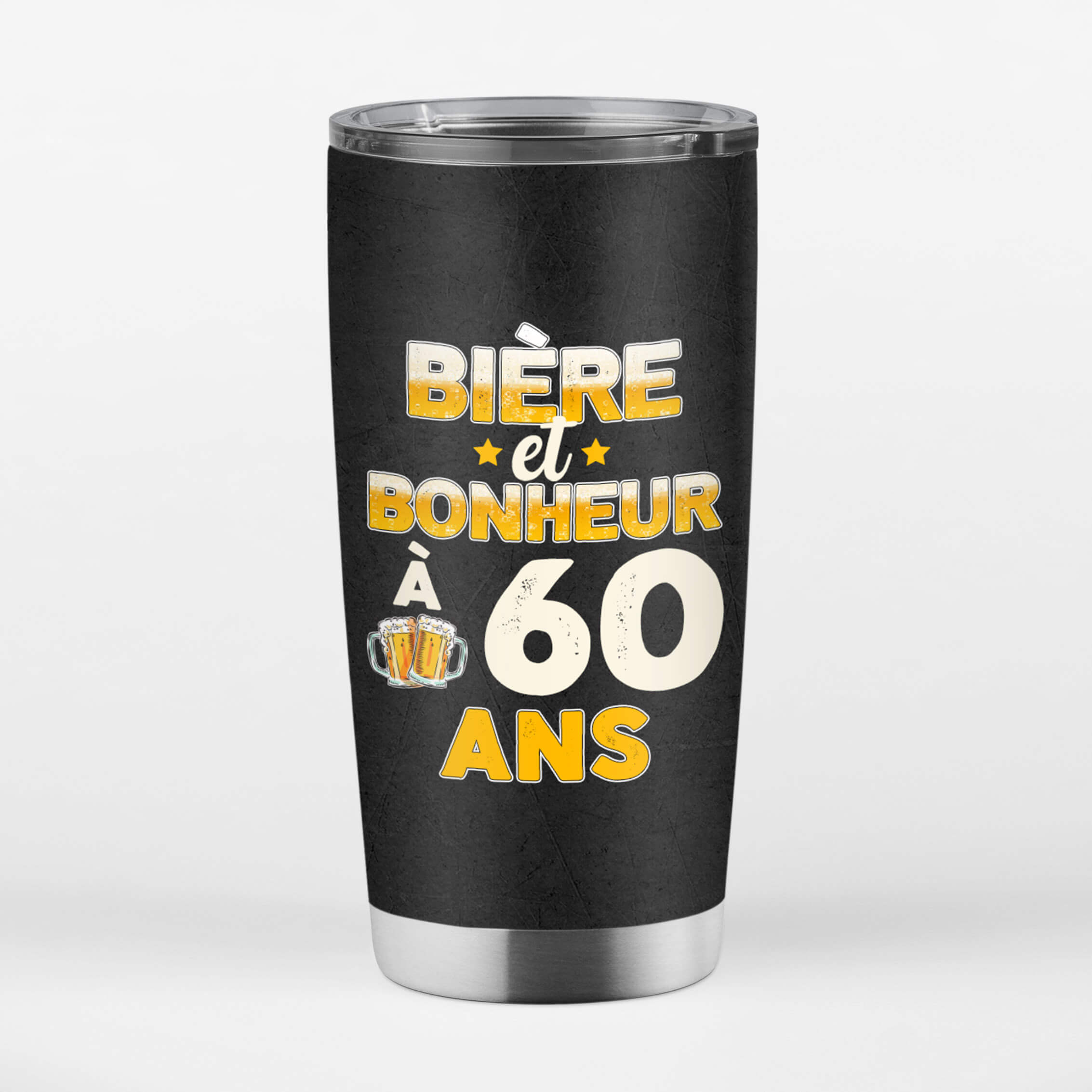 1243TFR3 mug isotherme acclamations et biere a 60 ans personnalise