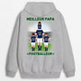 1256hfr1 sweat a capuche le meilleur papa footballeur de tous les temps personnalise