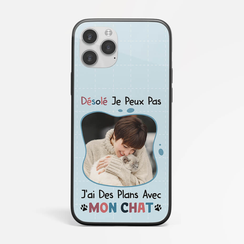 1266FFR1 coque de telephone iphone 11 jai des plans avec mon chat personnalisee