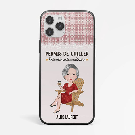 1268FFR2 coque de telephone iphone 14 permis de chiller retraite extraordinaire personnalisee
