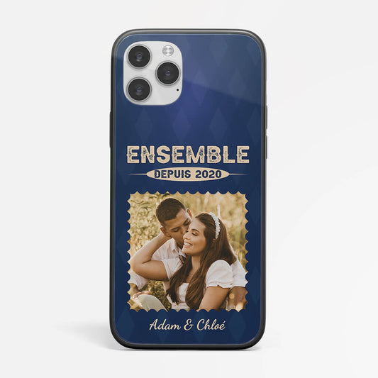 1274FFR1 coque de telephone iphone 12 ensemble depuis avec photo personnalisee