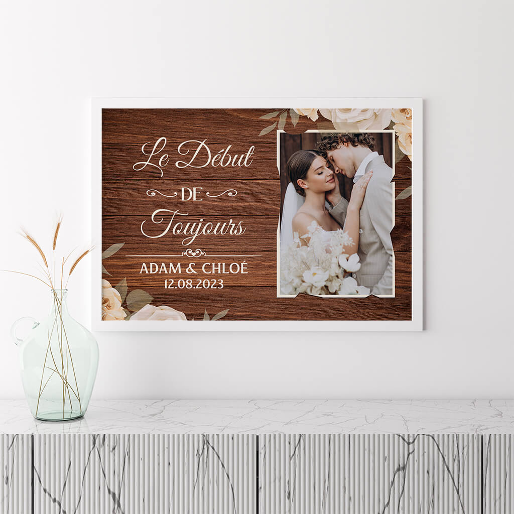 1280SFR3 LeDebutdeToujours CadeauPersonnalisePosterpourCouple