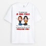1283AFR1 t shirt tu penses que je suis fou tu devrais me voir avec mon meilleur ami personnalise