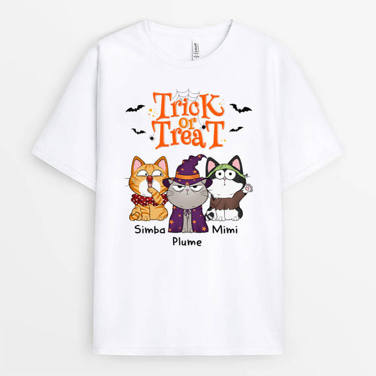 1294AFR1 t shirt des bonbons ou un sort personnalise