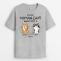 1295AFR2 t shirt cette maman ce papa chat appartient a personnalise