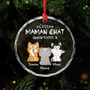 1295OFR1 ornement en verre personnalise avec chat mignon cette maman appartient a 1295o