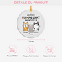 1295OFR3 ornement ceramique personnalise avec chat mignon cette maman appartient a 1295o