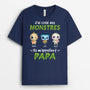 1317AFR2 t shirt jai cree des monstres ils mappellent papa personnalise