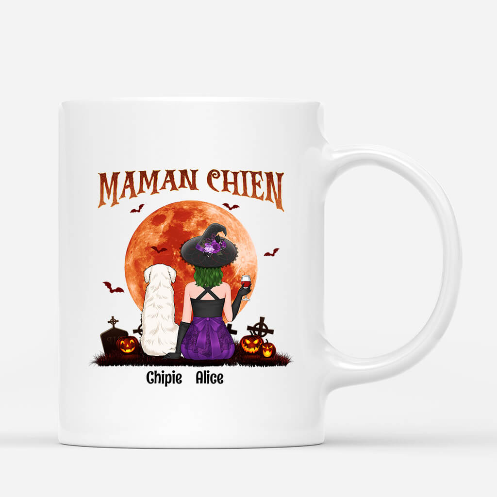 Maman Chien Halloween  - Cadeau Personnalisé | Mug pour Amoureux des animaux