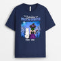 1339AFR1 t shirt sorciere folle de chien personnalise