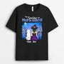 1339AFR2 t shirt sorciere folle de chien personnalise