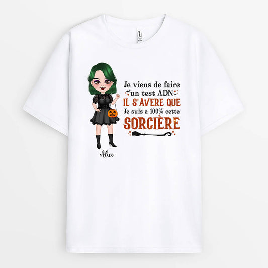 1342AFR1 t shirt je viens de faire un test adn personnalise