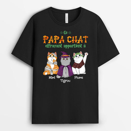 1352AFR1 t shirt cette maman chat  ce papa chat effrayant appartient personnalise_394288b2 c5a9 402c b4e7 81565e11e60b