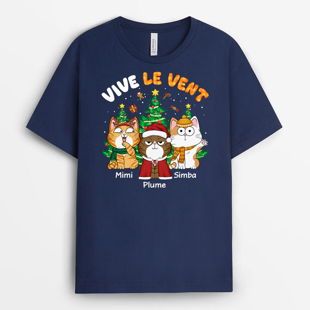 Vive Le Vent - Cadeau Personnalisé | T-shirt pour Noël