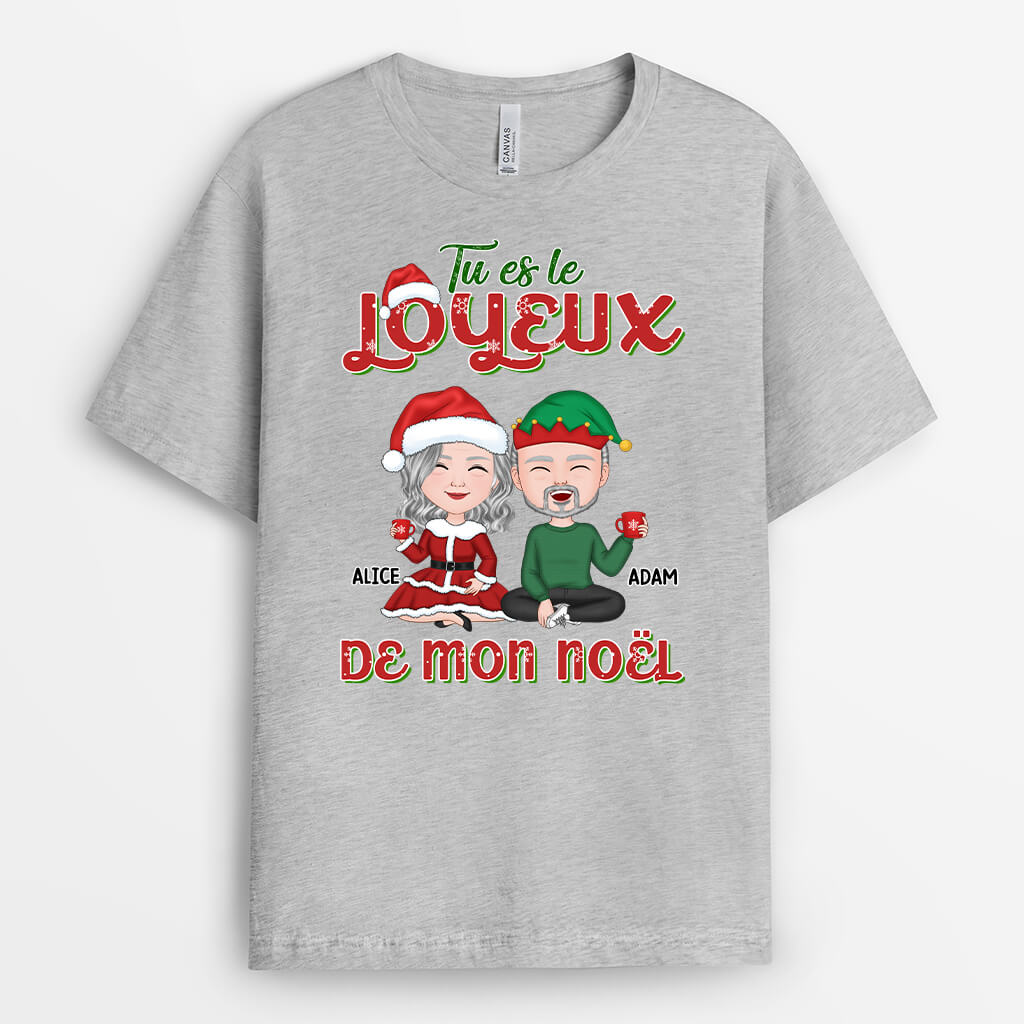 1365AFR2 t shirt tu es le joyeux de mon noel personnalise