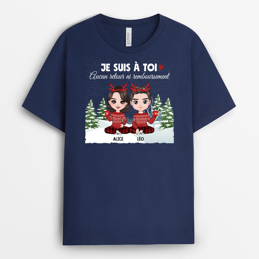 Je Suis À Toi - Cadeau Personnalisé | T-shirt pour Noël