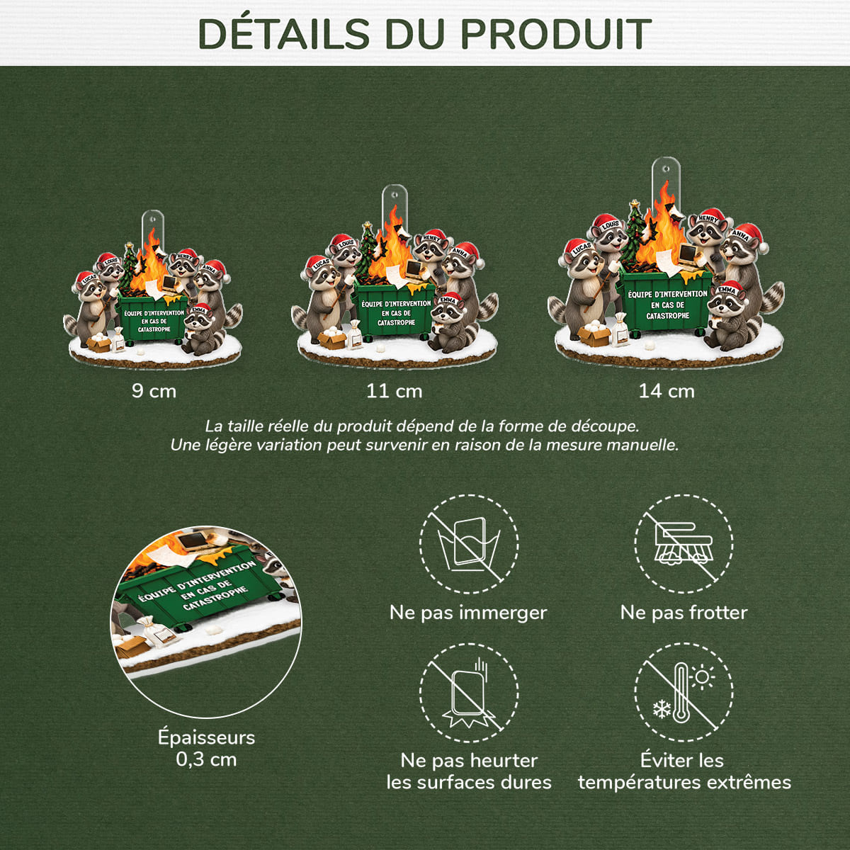 14147OH ProAcrylicOrnament CouFR RnDNone IdeHa NicDTBestSeller