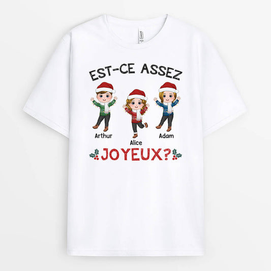1430AFR1 t shirt est ce assez joyeux personnalise
