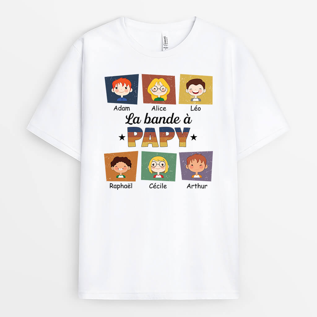 La Bande De Papy - Cadeau Personnalisé | T-shirt pour Noël