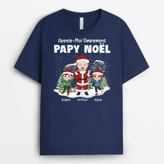 1440AFR2 t shirt appelle moi simplement papa noel neige personnalise_16792816 939f 49c8 8db7 7bdee6ede8a1