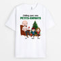 1445AFR1 t shirt chilling avec mes petits enfants personnalise