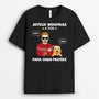 1448AFR1 t shirt joyeux woofmas personnalise