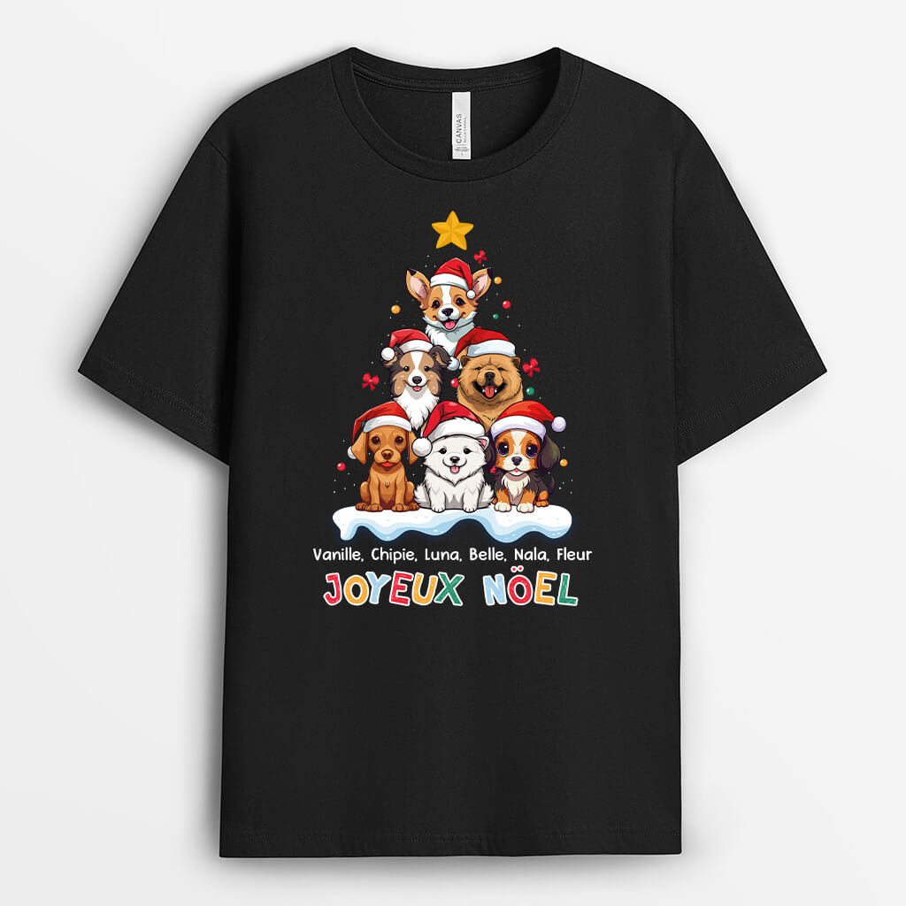 Merry Woofmas - Cadeau Personnalisé | T-shirt pour Noël