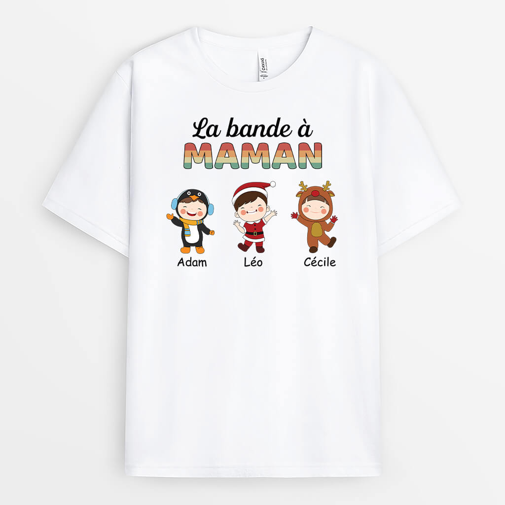 La Bande À Maman Version Noël - Cadeau Personnalisé | T-shirt pour Noël
