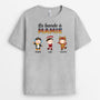 1457AFR2 t shirt la bande a maman version noel personnalise