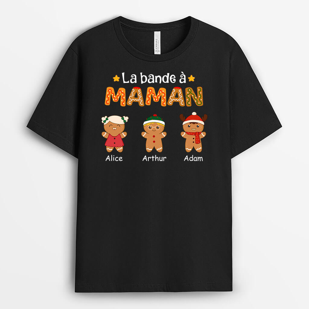La Bande De Maman Biscuit - Cadeau Personnalisé | T-shirt pour Noël