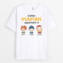 1463AFR1 t shirt cette mamie appartient a petits enfants version noel personnalise