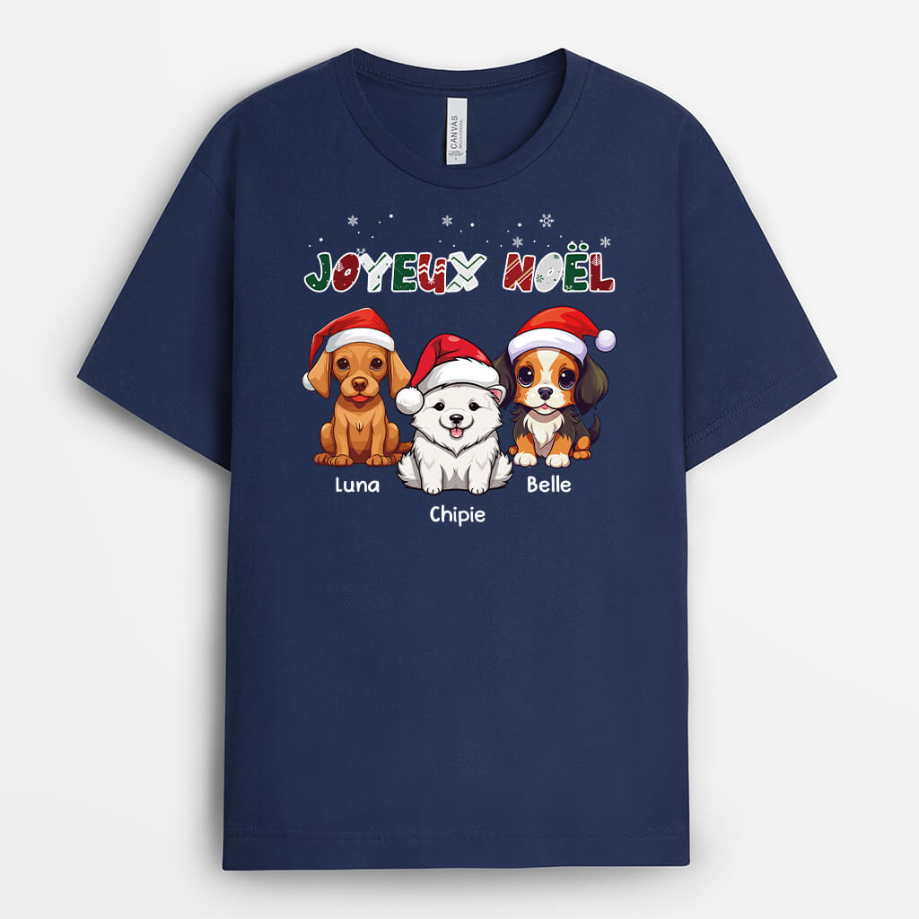 Merry Woofmas A Noel - Cadeau Personnalisé | T-shirt pour Noël