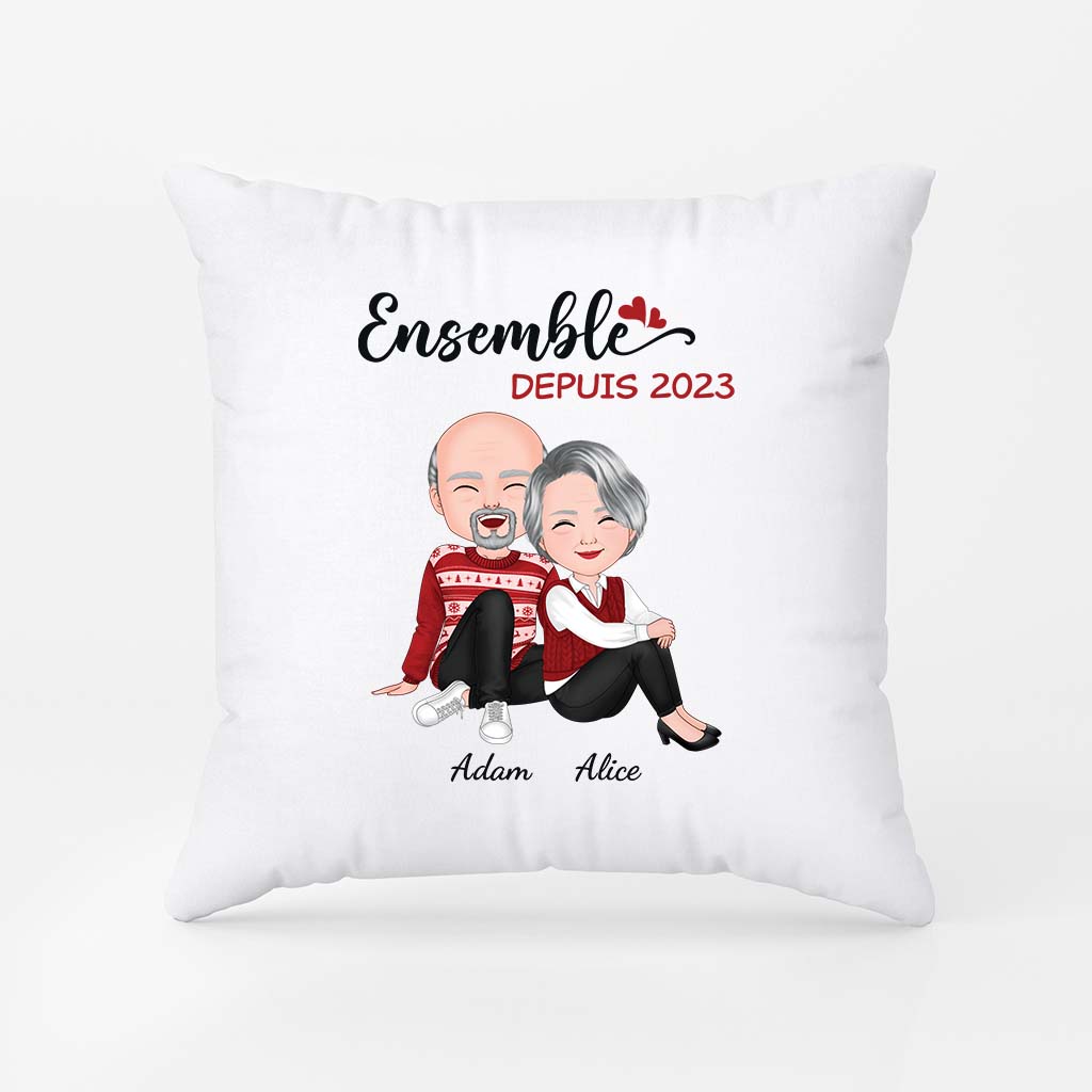 1470PFR2 ensemble depuis version noel coussin pour couple personnalise