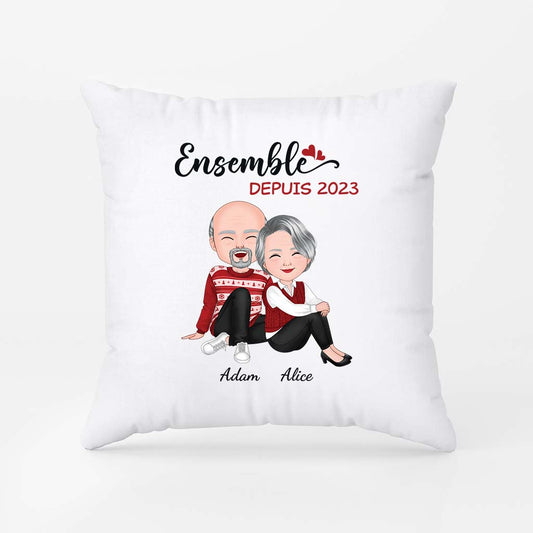 1470PFR2 ensemble depuis version noel coussin pour couple personnalise
