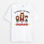 1473AFR1 t shirt le bonheur cest detre maman version noel personnalise
