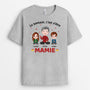 1473AFR2 t shirt le bonheur cest detre maman version noel personnalise