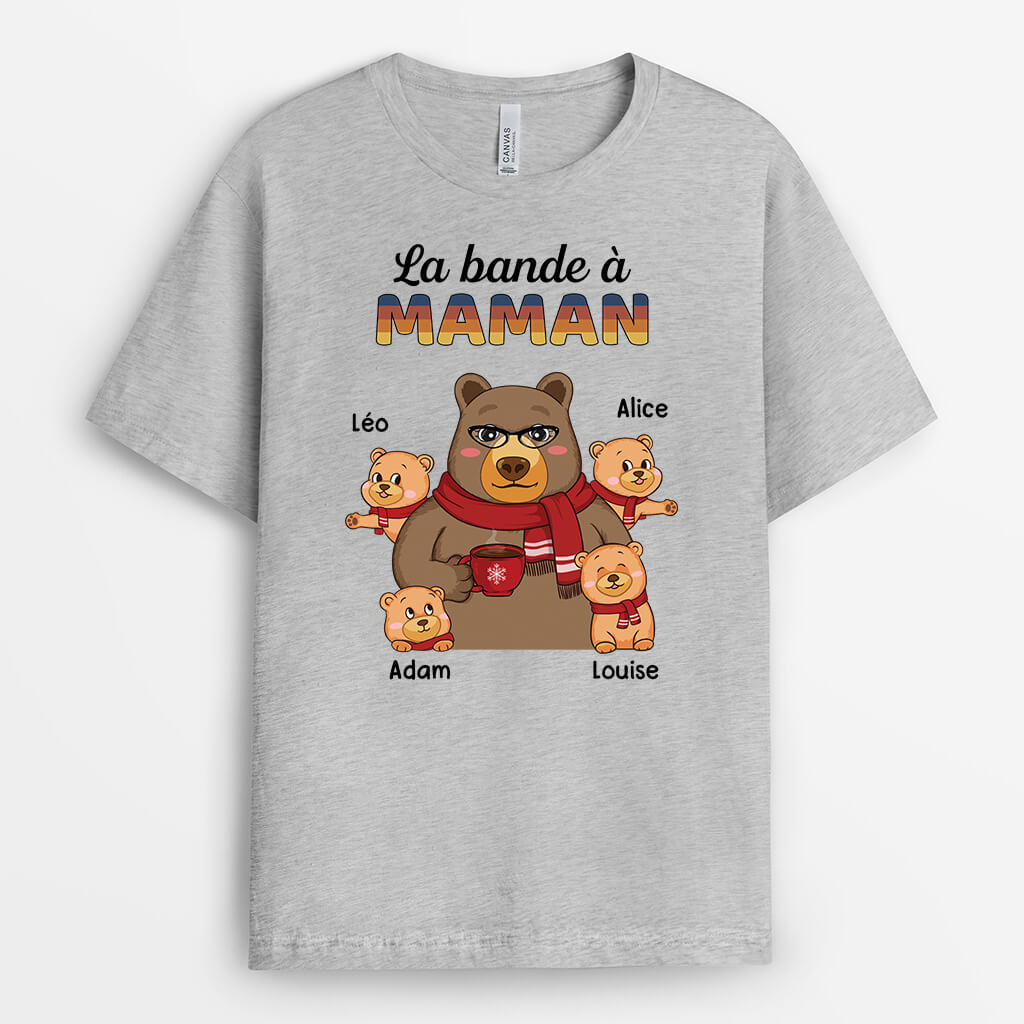 La Bande À Mamie Ours Personnalisé - Cadeau Personnalisé | T-shirt pour Mamie