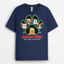 1485AFR2 t shirt papa de chien maman de chien patte version noel personnalise