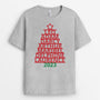 1488AFR2 t shirt le sapin de noel par nos enfants personnalise