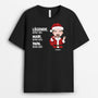 1495AFR2 t shirt legende mari papa papy bleu marine lettre en blanc personnalise