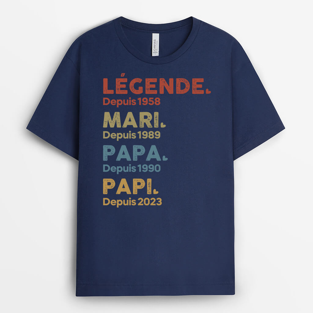 Père Chandail PersonnalisÃ© Papa Famille Tee Shirt Super Papa