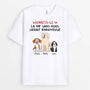 1508AFR1 t shirt avouez le la vie serait ennuyeuse sans nous les chiens personnalise