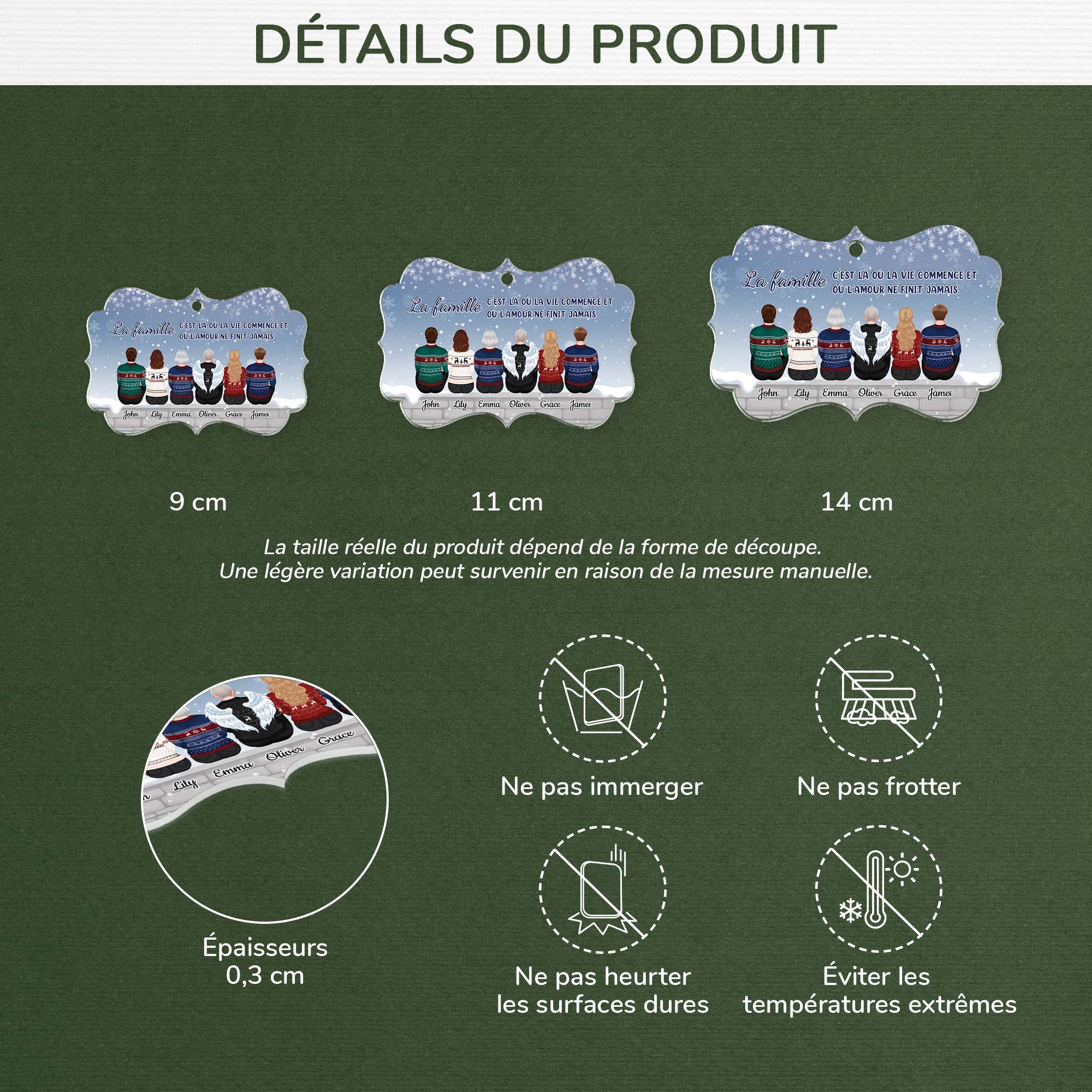 1521OFR3 ornement le meilleur cadeau personnalise