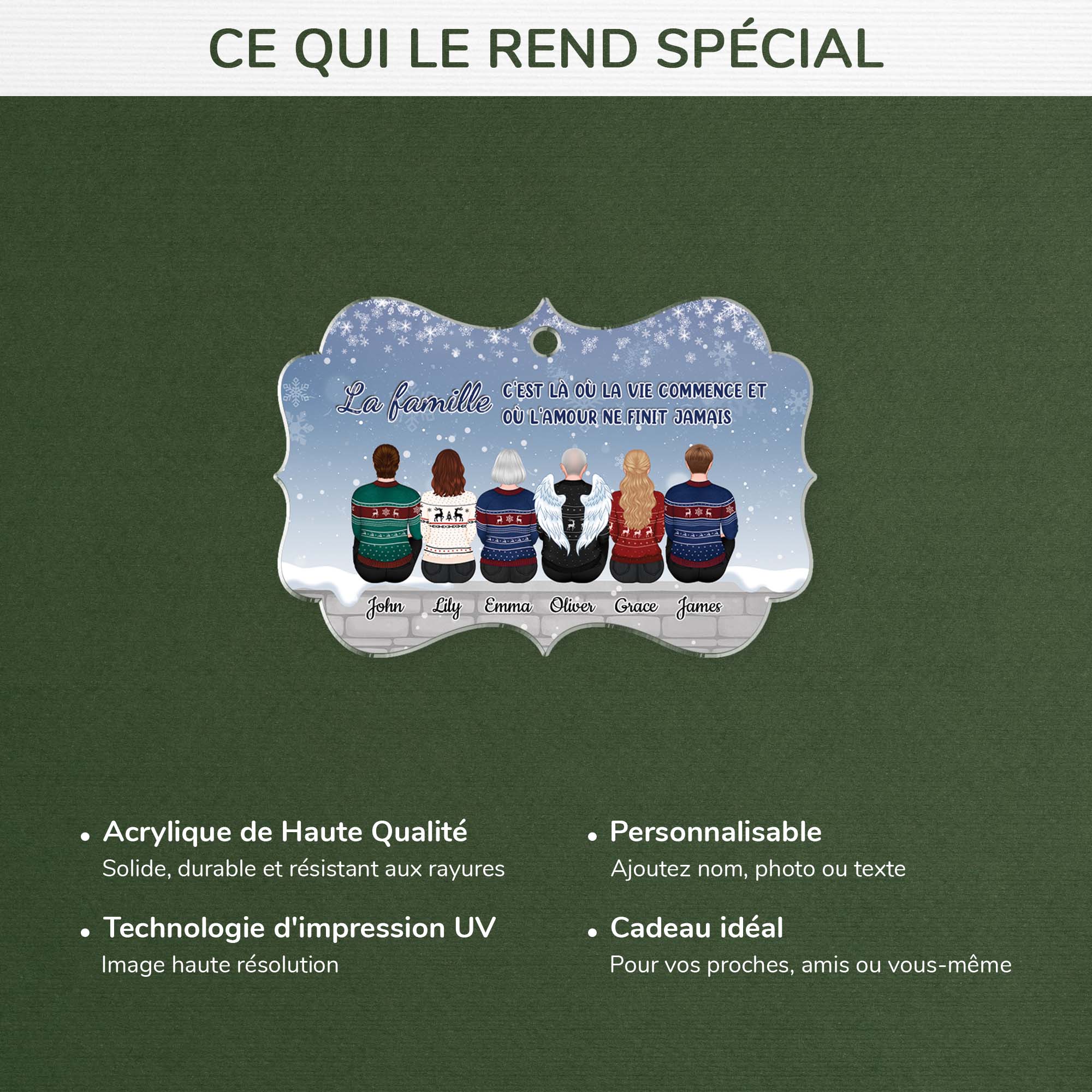 1521OFR4 ornement le meilleur cadeau personnalise