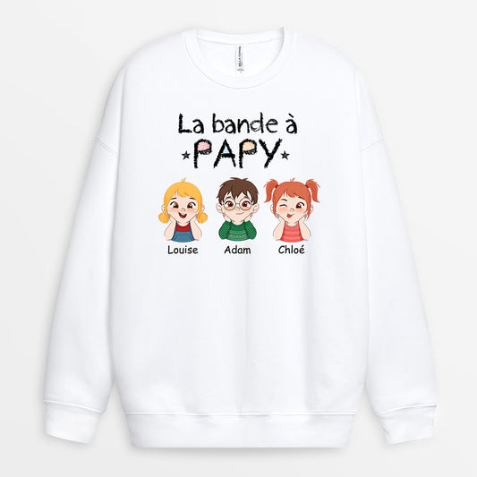 1527WFR1 sweatshirt personnalise la bande a papy mamie avec petit enfant 1527w5l8a_f459e366 f641 481a 979f 21b3133e06b1