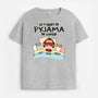 1529AFR1 t shirt de pyjama danna avec chat pour enfant personnalise